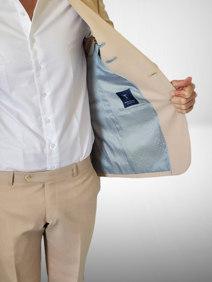 Beige wedding suit for men Jacksonville FL